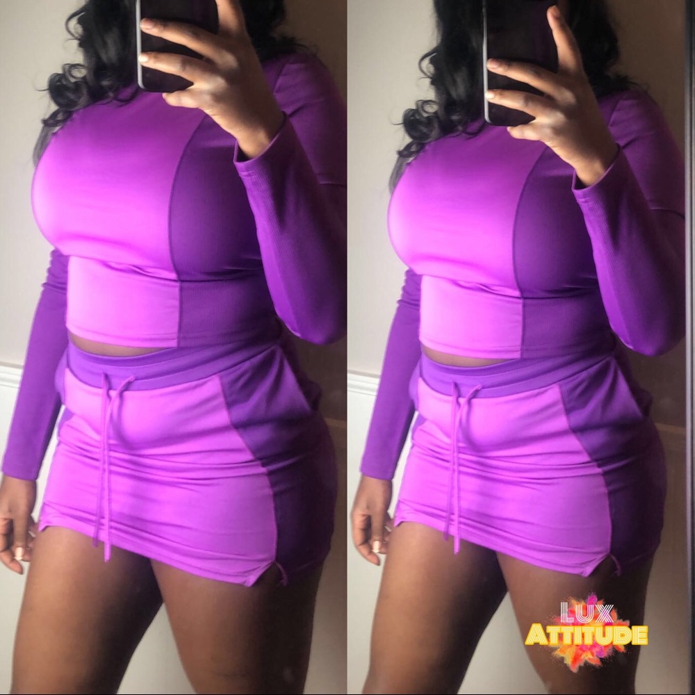 Two piece skirt set